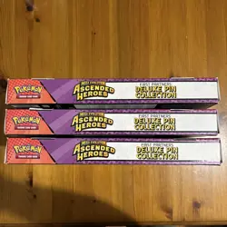 Pokemon TCG Ascended Heroes First Partners Deluxe Pin Collection x3 - Image 4