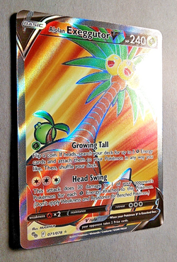 Pokemon GO, Alolan Exeggutor V 071/078 Full Art Rare, NM - Image 3