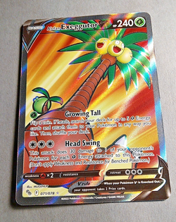 Pokemon GO, Alolan Exeggutor V 071/078 Full Art Rare, NM - Image 5