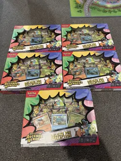 5x Pokemon TCG - Ascended Heroes First Partners Deluxe Pin Collection - Image 1