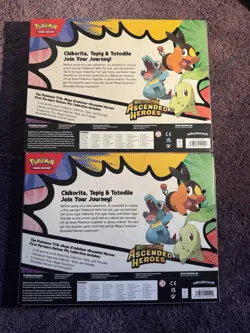 X2 Pokemon TCG Ascended Heroes First Partners Deluxe Pin Collection Bundle - Image 2