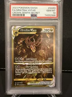 Giratina VSTAR GG69/GG70 2023 Pokemon SWSH Crown Zenith Secret - PSA 10 - Image 1
