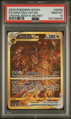 GIRATINA VSTAR GG69/GG70 PSA 10 CROWN ZENITH SECRET RARE POKEMON HOLO ENGLISH - Image 1