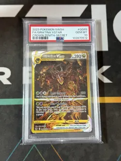 Pokemon Giratina VSTAR TCG Crown Zenith GG69/GG70 PSA 10 Gem Mint - Image 1