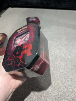 BRAND NEW SEALED Pokemon TCG Destined Rivals Team Rocket Tin Set of 3 ✅ - Image 3