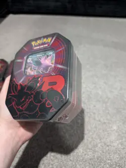 BRAND NEW SEALED Pokemon TCG Destined Rivals Team Rocket Tin Set of 3 ✅ - Image 4