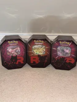 Pokemon TCG: Team Rocket Tin Destined Rivals - Set of 3 - Brand New & Sealed ✅ - Image 2