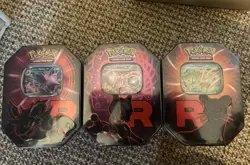 Pokemon TCG: Destined Rivals | Team Rocket Tin | Set of 3 | New & Sealed ✅ - Image 1