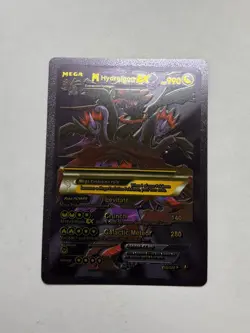 M Hydreigon Ex Black Foil Fan Art Display Card Mega Evolution NM - Image 1