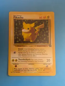 (LP) Pikachu Black Star Promo 1 Pokemon TCG Card WOTC - Image 1