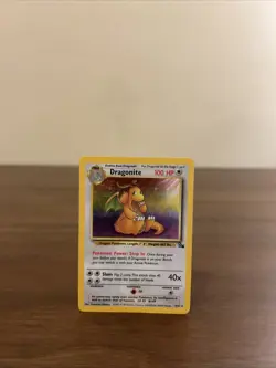 Pokemon TCG Dragonite 4/62 Unlimited Holo Rare Card, LP Fossil - Image 2