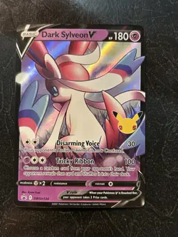 Pokemon TCG Dark Sylveon V SWSH134 Holo Black Star Promo Card NM - Image 1