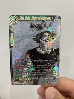 Dragon Ball card Son Goku, Hope of Universe 7 TB1-052 SPR Signature - Image 3