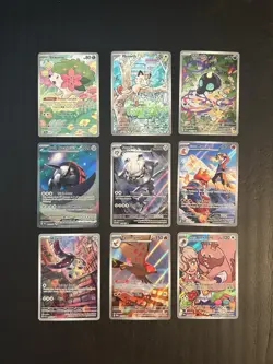 Lot Of 9 Pokemon Cards Illustration Rares Varying Sets All Near Mint To Mint - Image 1