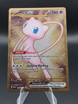 Pokemon TCG Mew EX Metal Gold NM 205/165 Scarlet & Violet 151 Promo Card - Image 1