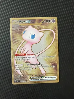 Pokemon TCG Mew EX 151 Gold Metal Promo Card 205/165 Ultra Rare Scarlet & Violet - Image 1
