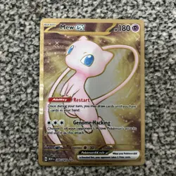 Pokemon TCG Mew EX 151 Gold Metal Promo Card 205/165 Ultra Rare Scarlet & Violet - Image 1