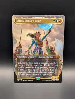 MTG - Eshki, Temur's Roar - BORDERLESS - Legendary Creature - TDC #3 - Mythic - Image 1