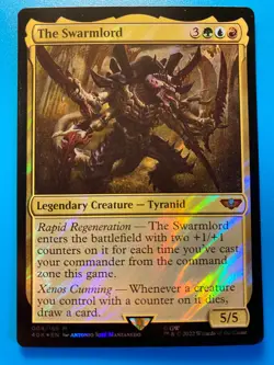 MTG 1x SURGE FOIL The Swarmlord 4 Universes Beyond Warhammer 40K Magic the x1 NM - Image 1