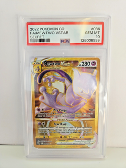 PSA 10 Mewtwo VSTAR 086/078 Secret Holo Rare Pokemon Go 2022 - Image 1