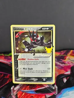 Pokemon TCG Greninja Gold Star SWSH144 25th Celebrations Promo. LP - Image 1