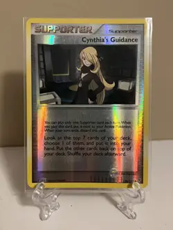 Pokemon Platinum Supreme Victors Cynthia's Guidance 136/147 Reverse Holo LP - Image 1