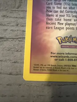 # Ancient Mew Promo Detail Card Insert Pokemon TCG WoTC Vintage NM - Image 2