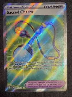 Sacred Charm 122/094 Phantasmal Flames Holo NM Pokemon TCG - Image 3