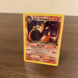 Pokemon Dark Charizard Holo Rare TCG Unlimited Card 4/82 MP Condition - Image 2