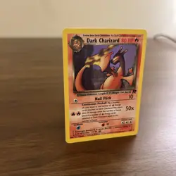 Pokemon Dark Charizard Holo Rare TCG Unlimited Card 4/82 MP Condition - Image 3