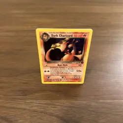 Pokemon Dark Charizard Holo Rare TCG Unlimited Card 4/82 MP Condition - Image 5