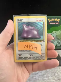 Pokemon Card Ditto Fossil Set #3/62 Holo 1999 081💎NM ++💎 - Image 1