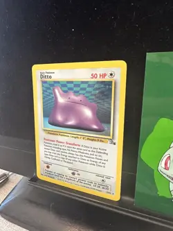 Pokemon Card Ditto Fossil Set #3/62 Holo 1999 081💎NM ++💎 - Image 3