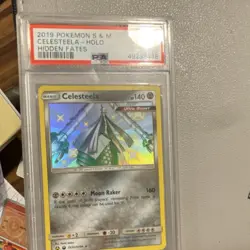 Pokemon Celesteela SV32/SV94 Shiny Holo Rare Hidden Fates PSA 10 2019 - Image 1