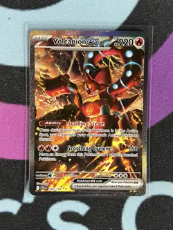 Pokemon VOLCANION EX 182/159 SIR Journey Together SPECIAL ILLUSTRATION RARE NM - Image 1