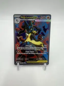 Pokemon TCG Holo Ultra Rare Full Art Mega Lucario EX 160/132 - Image 1