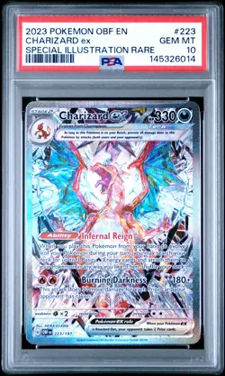 Charizard Ex Pokemon Obf En-Obsidian Flames 223 NM PSA 10 - Image 1