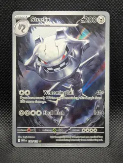 Steelix 150/132 - Mega Evolution Illustration Rare Holo 2025 Pokemon TCG - Image 1