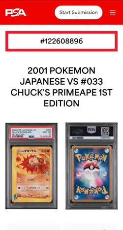 Pokemon 2001 Japanese VS Chuck’s Primeape 1st Edition #33/141 PSA Gem Mint 10 - Image 4