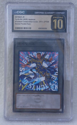 2025 YU-GI-OH! JPN EFC1-EFOOTBALL CARDS #JPTKN NEYMAR JR CGC PRISTINE 10 - Image 1