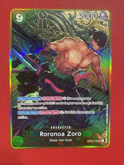 Roronoa Zoro One Piece Card TCG Japanese 2nd Anniversary Set OP06-118 English - Image 2
