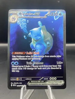 Blastoise ex 200/165 SIR Special Illustration Rare Pokemon 2023 151 NM English - Image 1