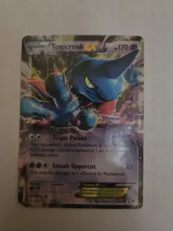 Pokemon Toxicroak EX Holo Flashfire 41/106 170 HP 80 Attack Card - Image 1