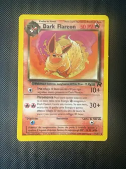 Dark Flareon 35/82 Team Rocket ERROR Ghosting Misprint Pokemon Card ITA LP - Image 1