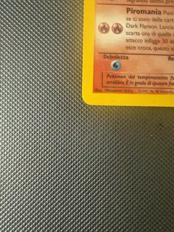 Dark Flareon 35/82 Team Rocket ERROR Ghosting Misprint Pokemon Card ITA LP - Image 2