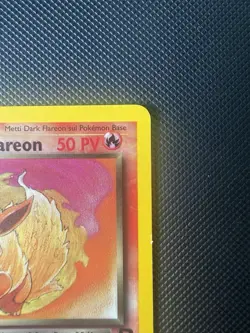 Dark Flareon 35/82 Team Rocket ERROR Ghosting Misprint Pokemon Card ITA LP - Image 4