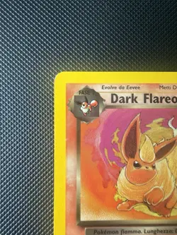 Dark Flareon 35/82 Team Rocket ERROR Ghosting Misprint Pokemon Card ITA LP - Image 5