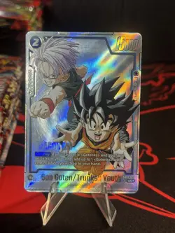 Son Goten/Trunks : Youth SB02-025 Alt Art Manga Booster 02 Dragon Ball Card Eng - Image 1
