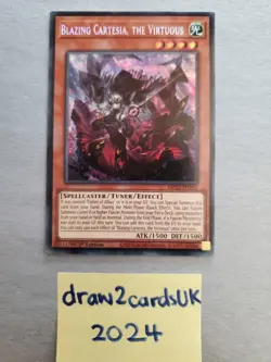MP23-EN162 Blazing Cartesia, the Virtuous Prismatic Secret Rare 1st Ed YuGiOh - Image 1