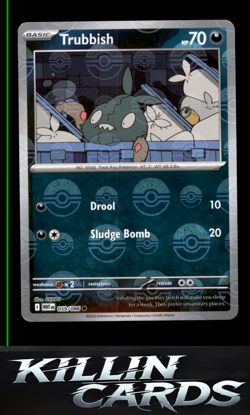 Trubbish (Master Ball Pattern) 059/086 Pokemon Common SV: White Flare Card NM - Image 1